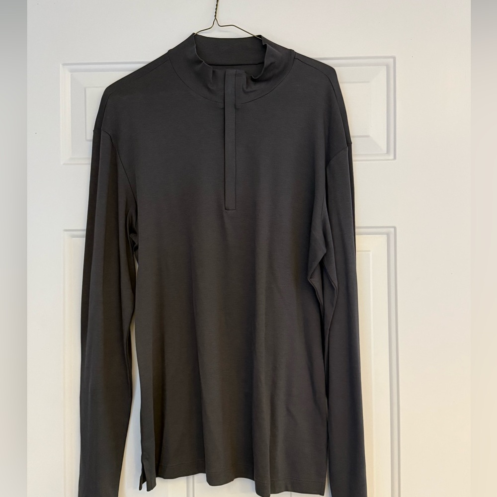 Armani Jeans Men’s Quarter-Zip cotton pullover jacket, size Large